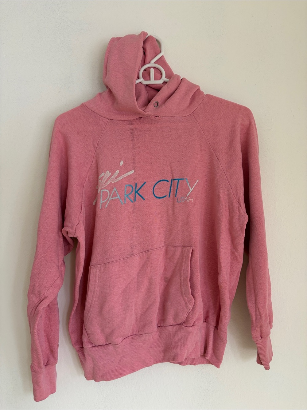 Women's Pink Pullover Hoodie Sweatshirt - Park City Graphic